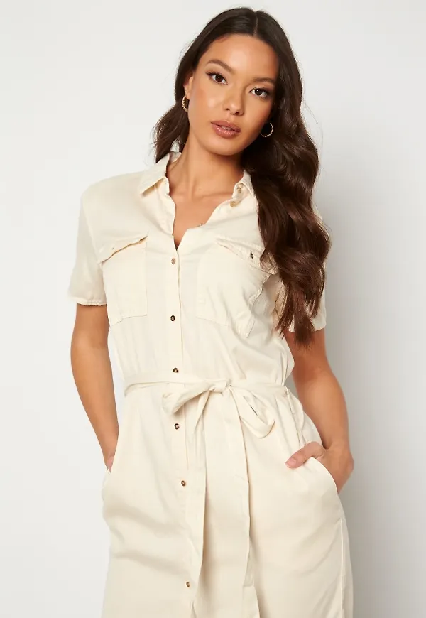 VILA Bista S/S Shirt Dress Birch 42