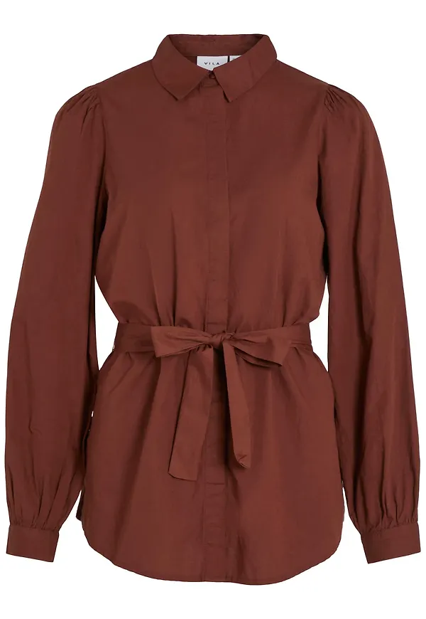 VILA Blus 'Tanja' choklad