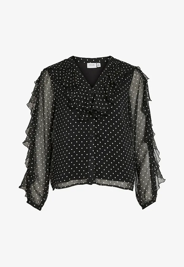 Vila - Blus viHarley L/S Top - Svart