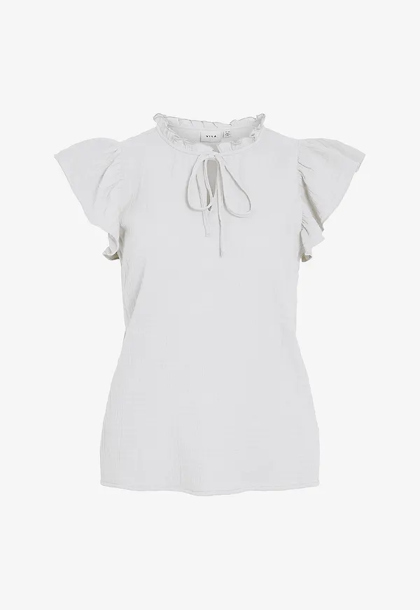 Vila - Blus viLania O-neck - Vit
