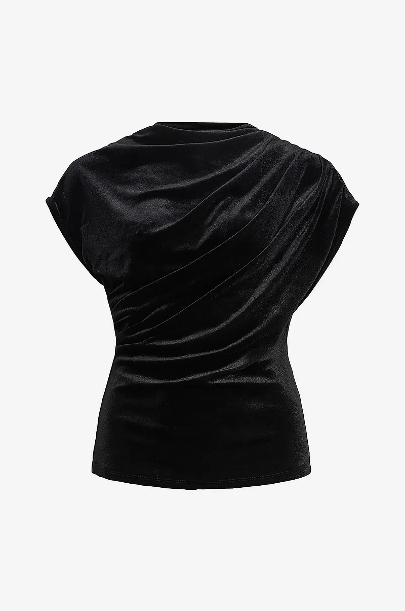Vila - Blus Vilivas S/L Top /Dc - Svart