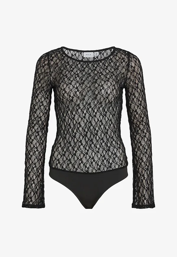 Vila - Body viKaylee L/S Bodystocking - Svart
