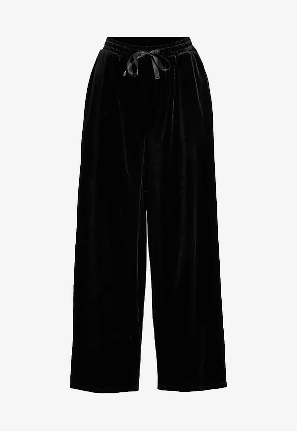 Vila - Byxor viEmily RW Wide - Svart