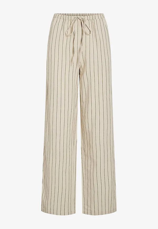 Vila - Byxor viPrisilla RW Pants - Brun