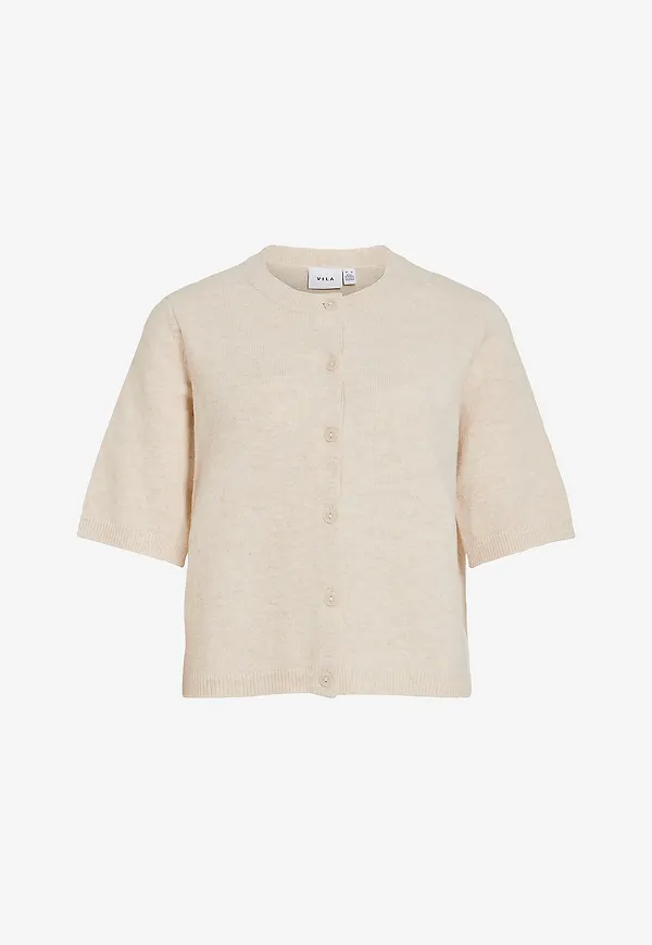 Vila - Cardigan viLiga 2/4 O-neck Knit - Beige