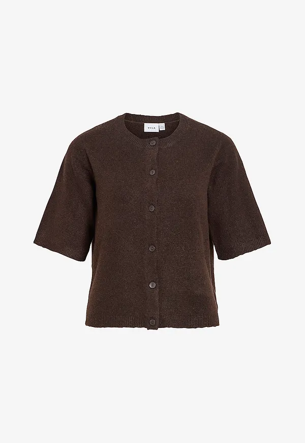 Vila - Cardigan viLiga 2/4 O-neck Knit - Brun
