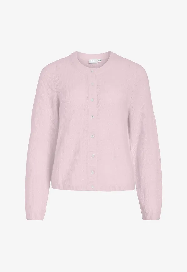 Vila - Cardigan viLory O-neck L/S Knit Cardigan - Rosa