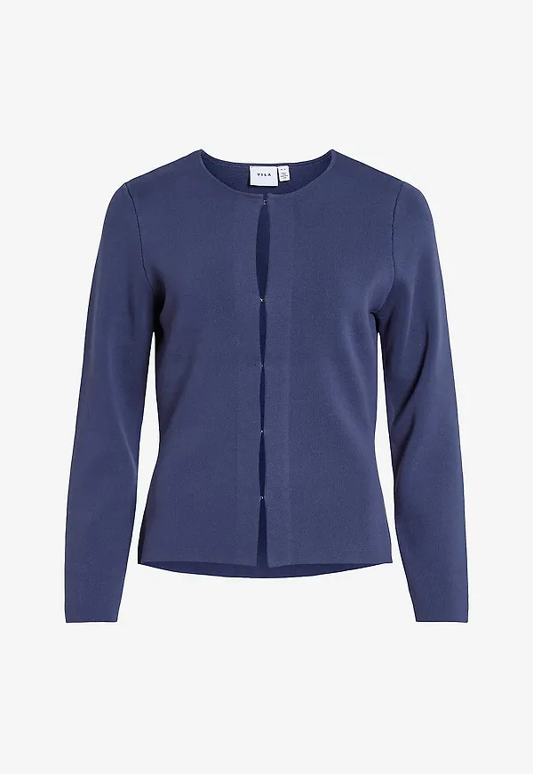 Vila - Cardigan viSway L/S - Blå