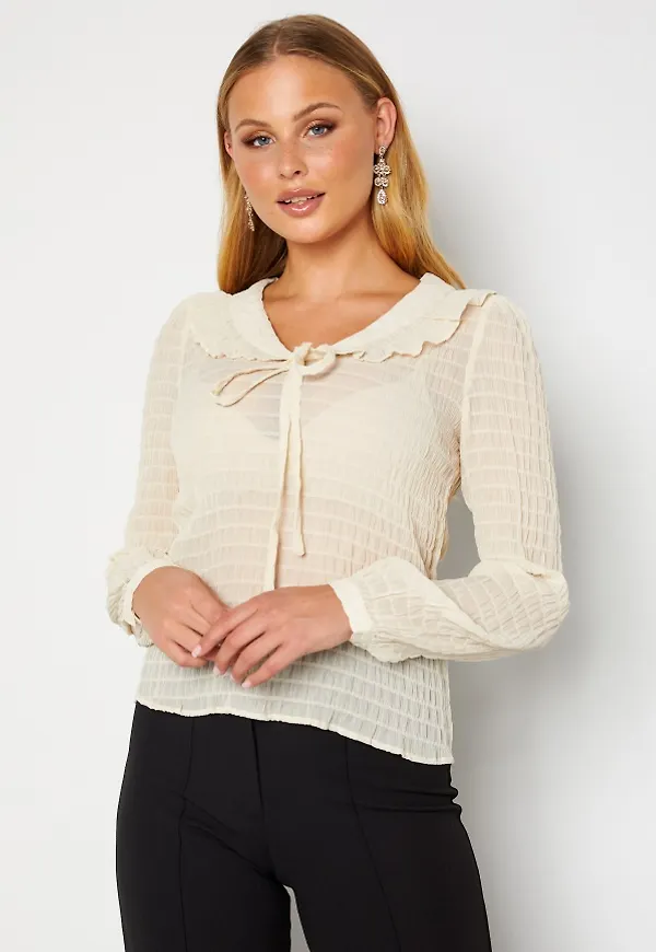 VILA Cintia L/S Top Birch 40