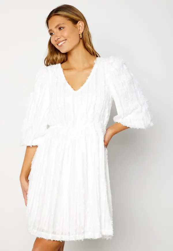 VILA Delphi 2/4 Sleeve Dress Birch 42