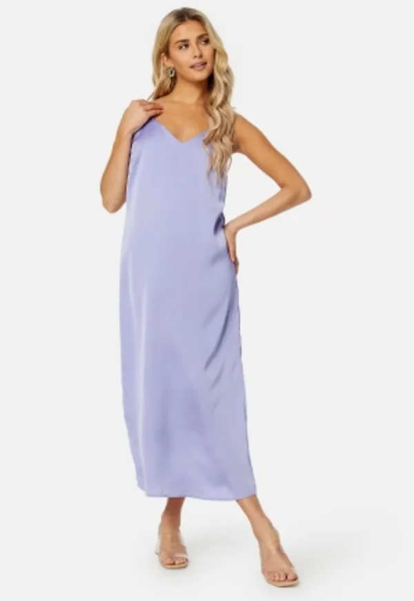 VILA Ellette Satin Dress Sweet Lavender 38