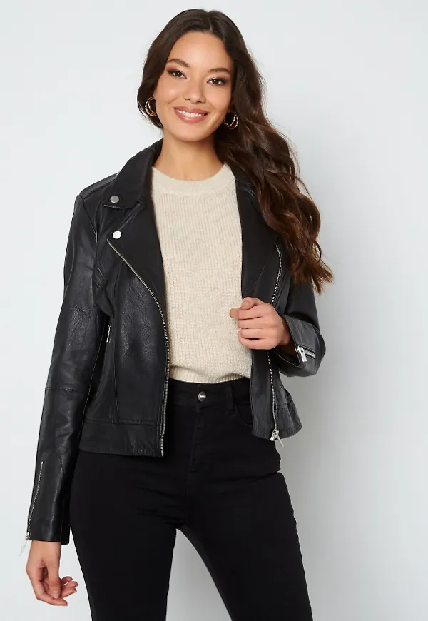 Feli Leather Jacket Black