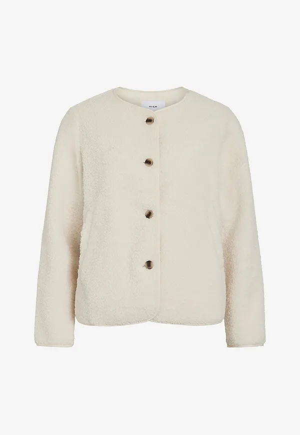 Vila - Jacka viAda Teddy Jacket - Vit