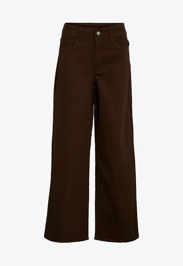 Vila - Jeans viChia Solid HW - Brun