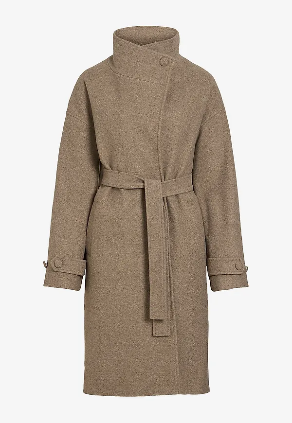 Vila - Kappa Vilonni L/s Coat - Brun