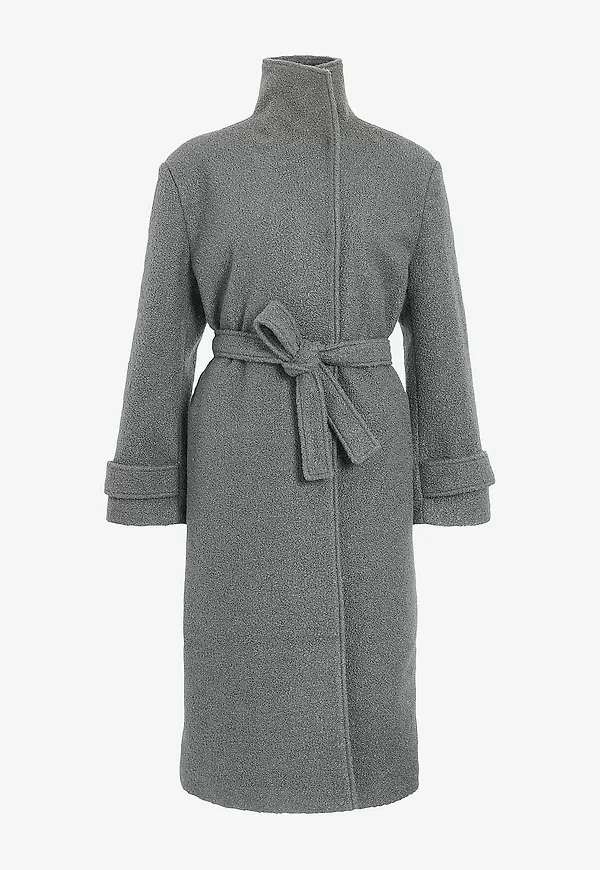 Vila - Kappa Vinorra Long Coat - Grå