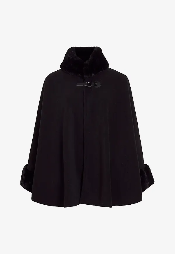Vila - Kappa Visofia Cape/1/Ka - Svart
