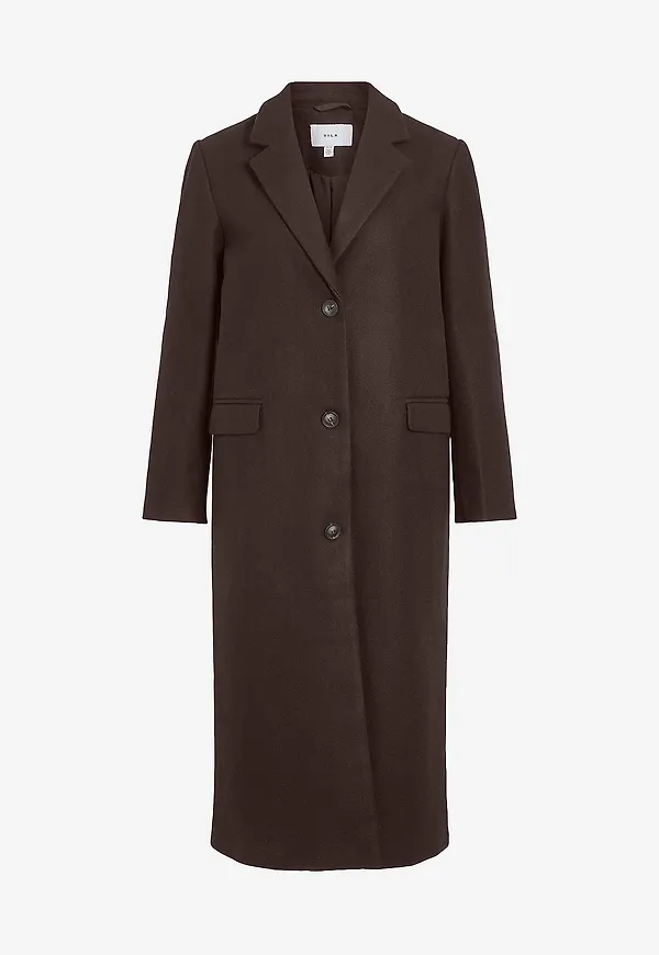 Vila - Kappa viSolo L/S Coat - Brun