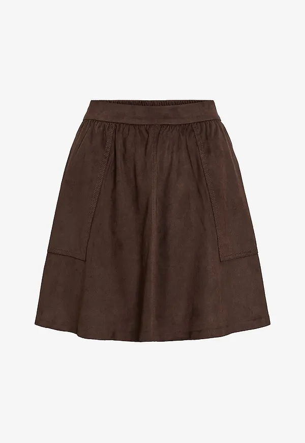 Vila - Kjol viChoose RW Skirt/ka - Brun