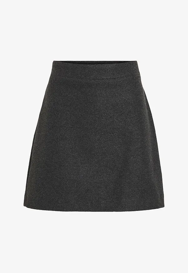Vila - Kjol viDacey HW Short Skirt/pb - Grå