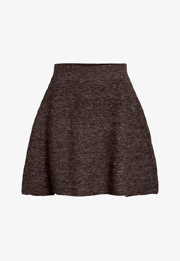 Vila - Kjol viJayla Knit Skirt - Brun