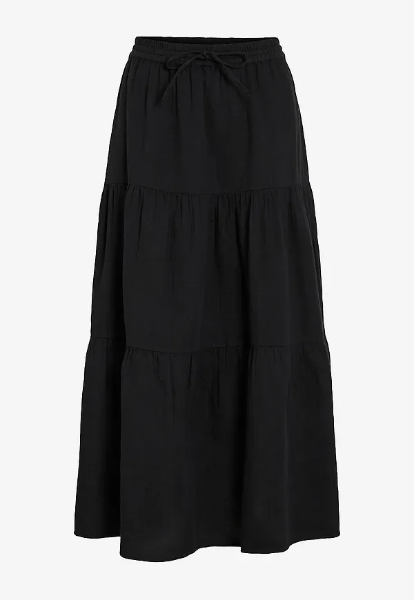Vila - Kjol viLania RW Ankle Skirt - Svart
