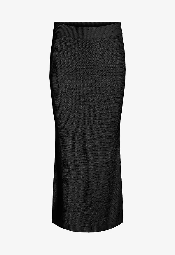 Vila - Kjol viMargot Midi Knit Skirt - Svart