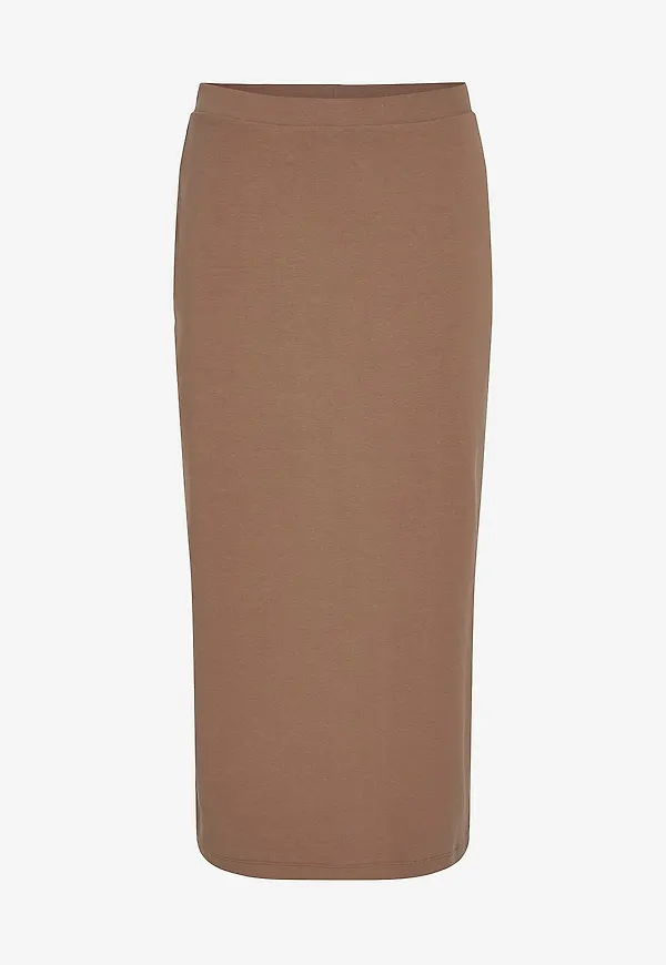 Vila - Kjol viRavina HW Midi Skirt - Brun