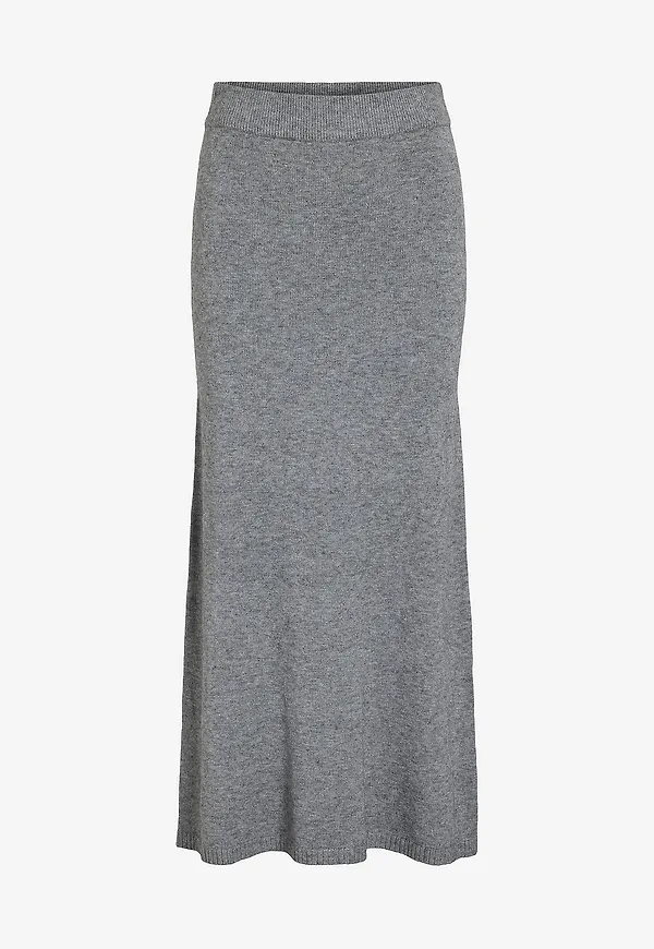 Vila - Kjol viRil Ankle Knit - Grå
