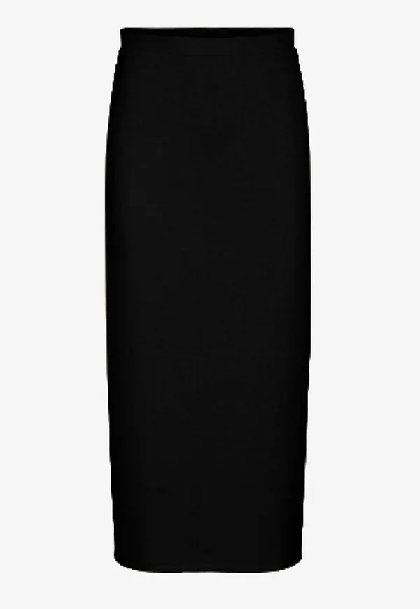 Vila - Kjol viSandy HW Midi Skirt - Svart