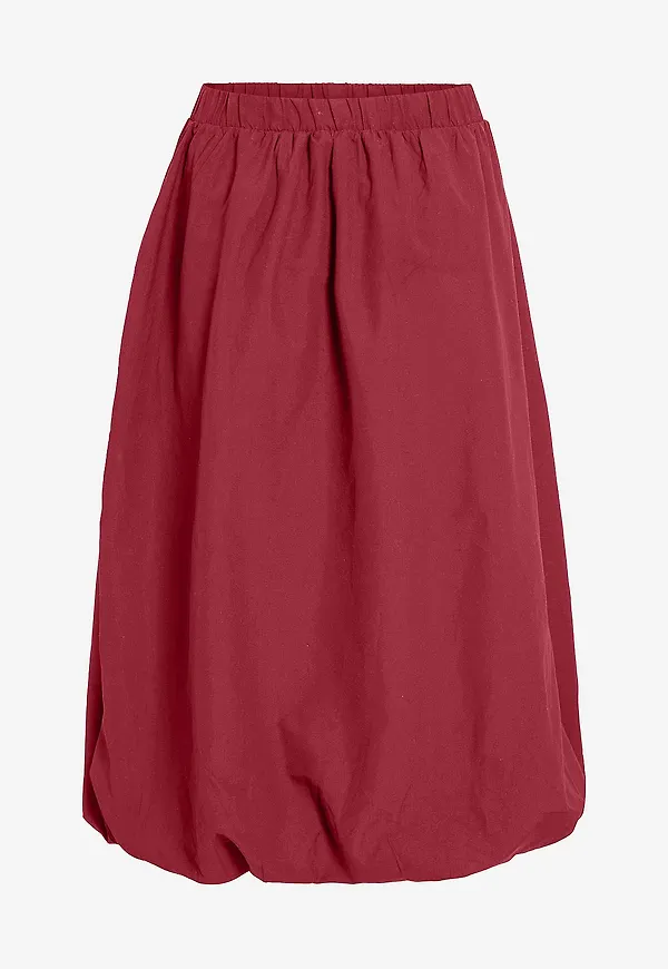 Vila - Kjol viSema Midi Balloon Skirt - Röd