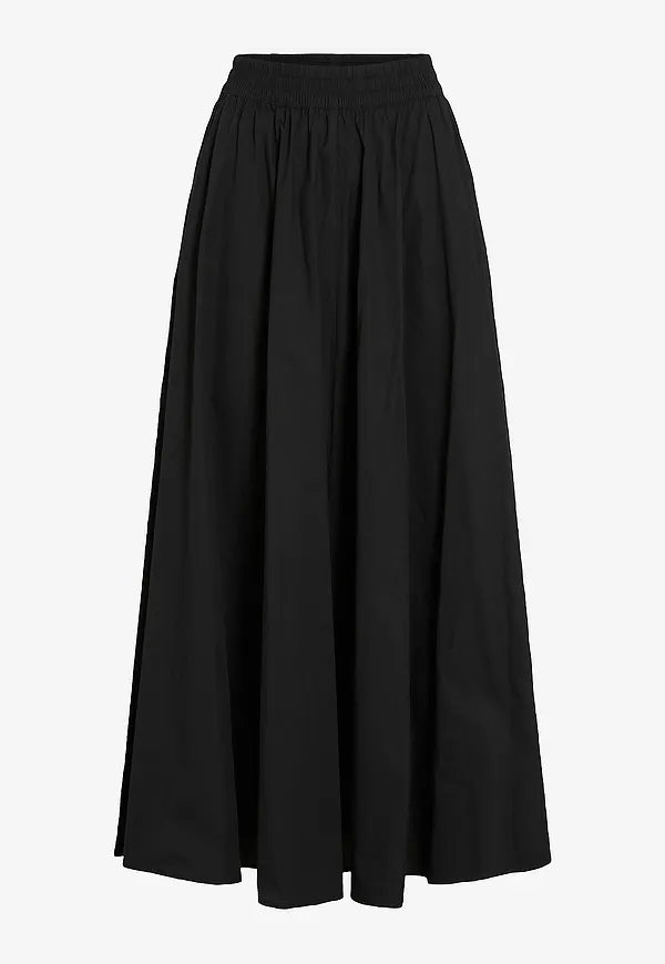 Vila - Kjol viValencia HW Ankle Skirt - Svart