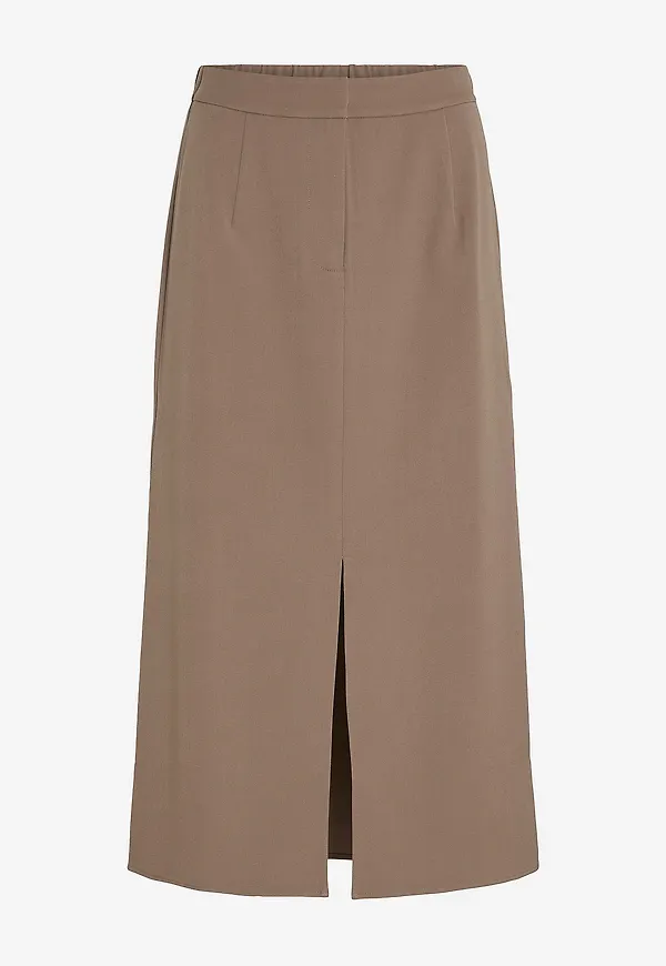 Vila - Kjol viVarone HW Long Skirt - Brun