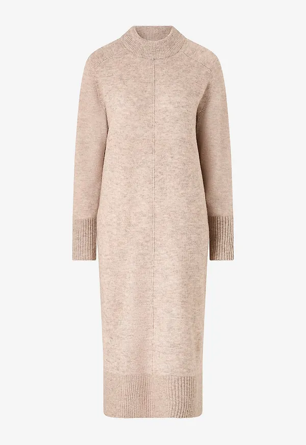 Vila - Klänning viJakia L/S Knit - Beige