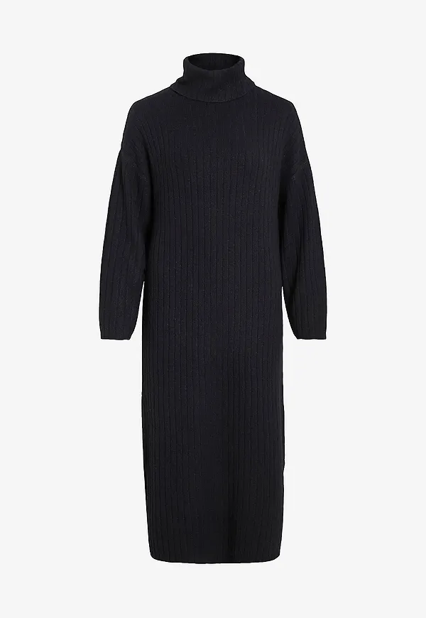 Vila - Klänning viLassia Rollneck - Svart