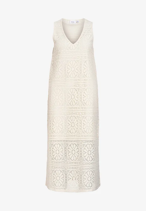 Vila - Klänning viMerinda V-neck - Beige