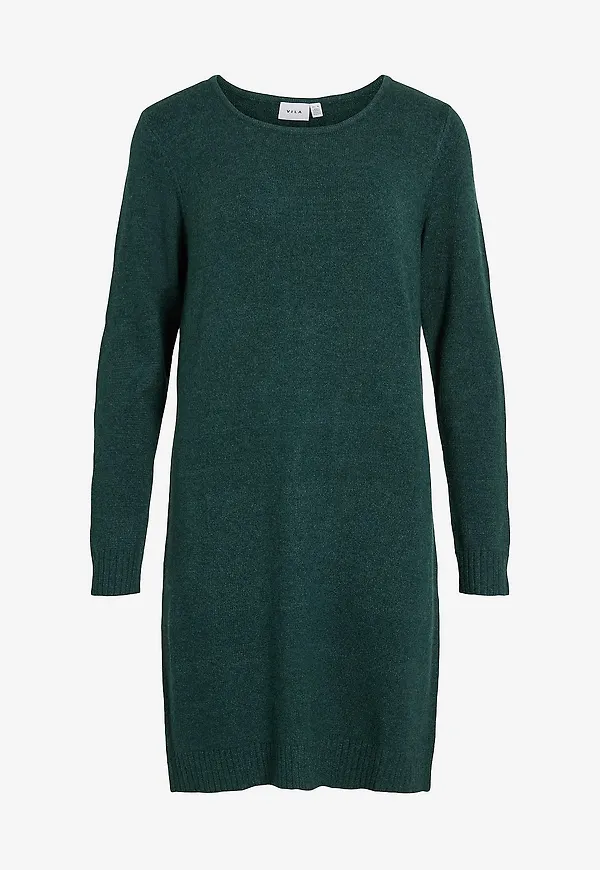 Vila - Klänning viRil L/s Knit - Blå