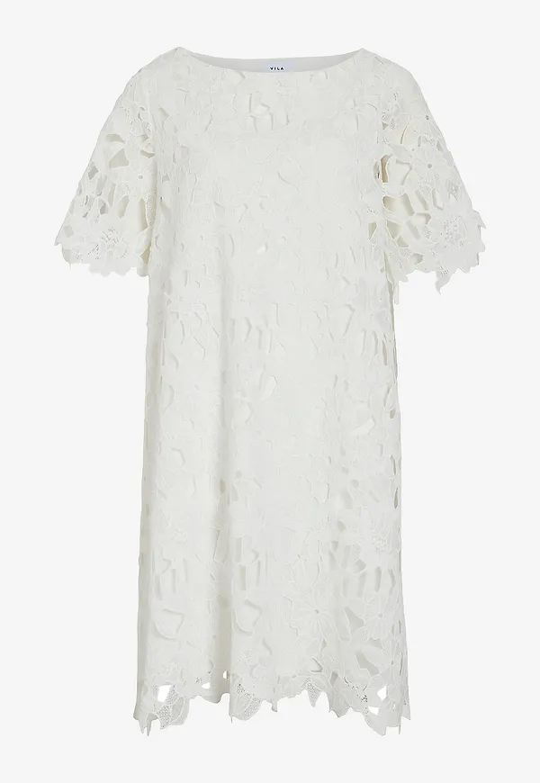 Vila - Klänning viSienna Boatneck 2/4 - Vit