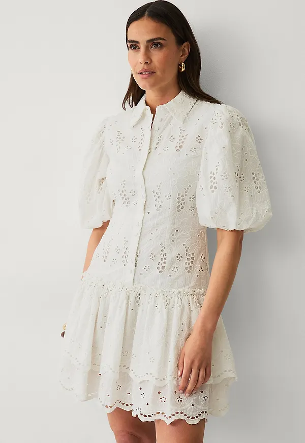 Vila - Klänning viSmilla 2/4 Short Dress - Vit – Ellos