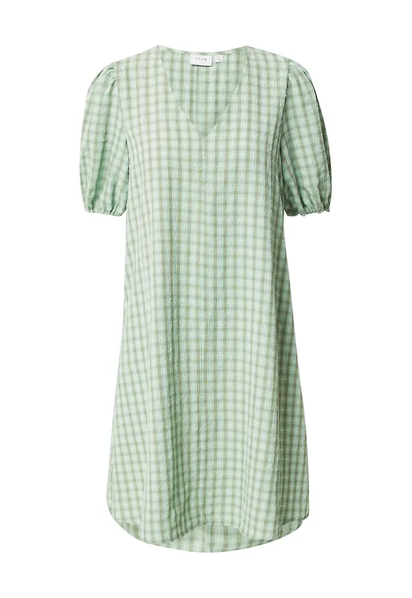 VILA Klänning 'MOLA' oliv / mint / vit