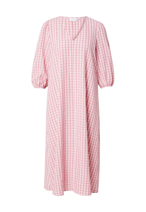 VILA Klänning 'MOLA' rosa / vit