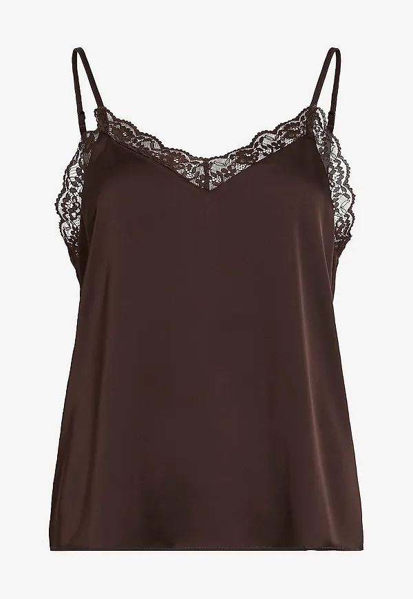 Vila - Linne viEnna Ravenna Lace - Brun