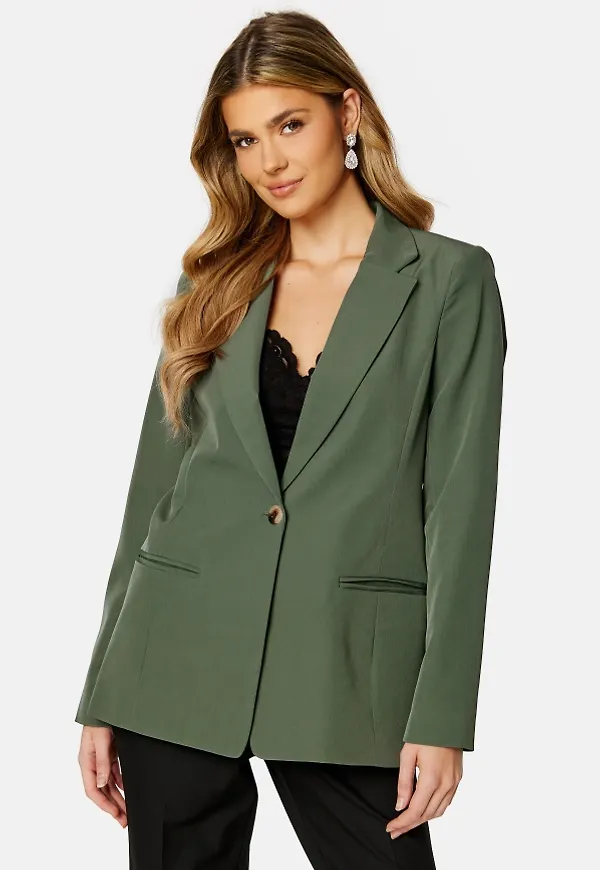 VILA Lowny Straight Blazer Duck Green 40