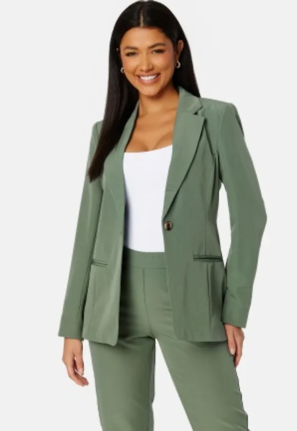 VILA Lowny Straight Blazer Duck Green 42