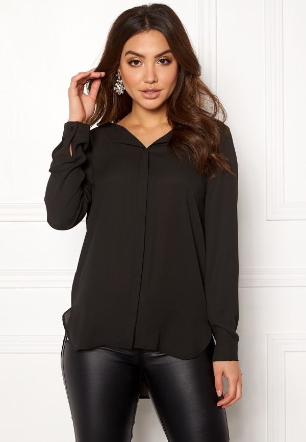 VILA Lucy L/S Shirt Black XL