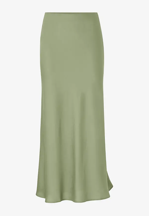 Vila - Maxikjol viEllette HW Long Skirt - Grön