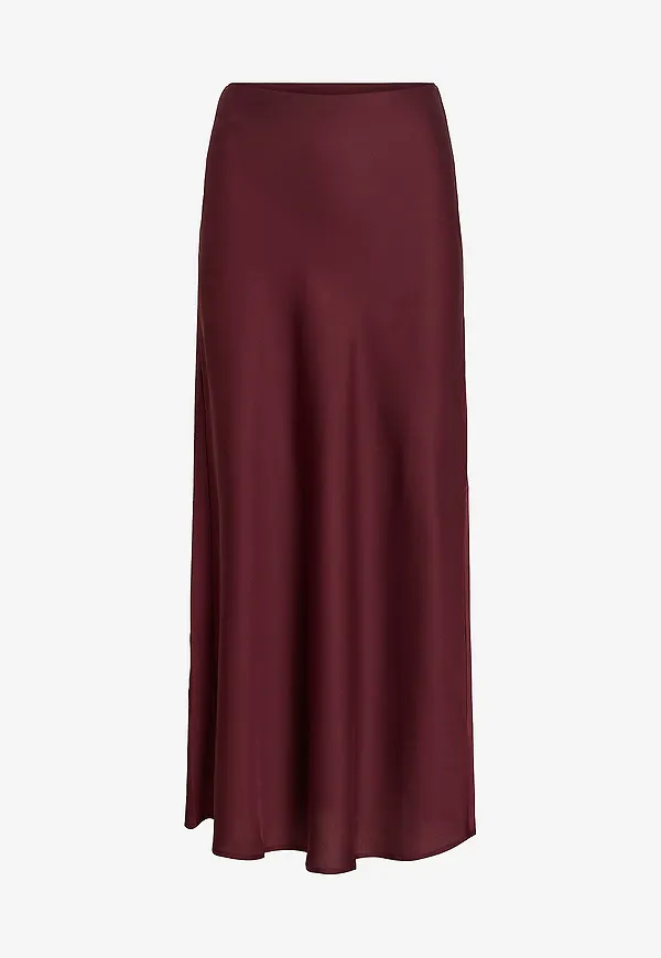 Vila - Maxikjol viEllette HW Long Skirt - Röd