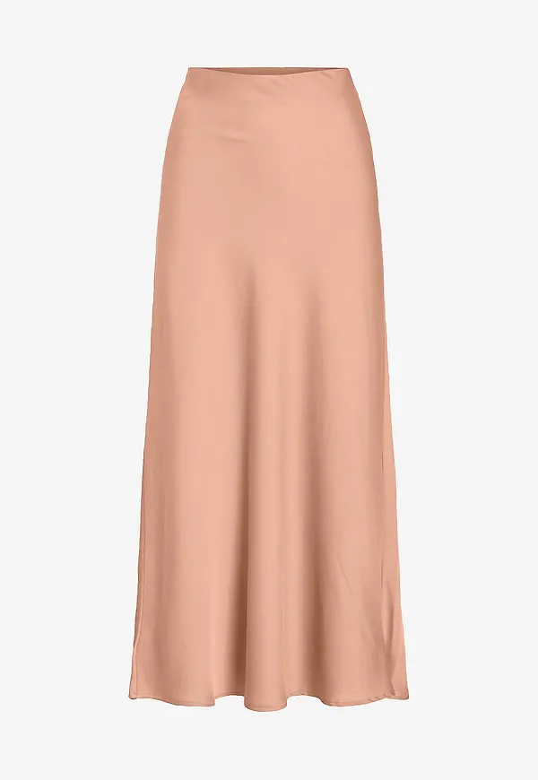 Vila - Maxikjol viEllette HW Long Skirt - Rosa