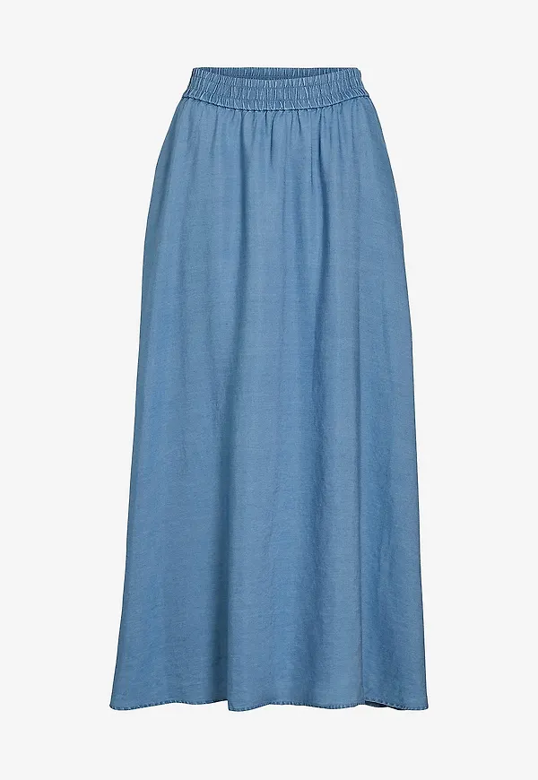 Vila - Maxikjol viTea RW Ankle Denim - Blå