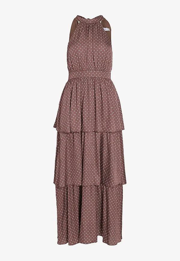 Vila - Maxiklänning viKimmie Halterneck Ankle - Röd